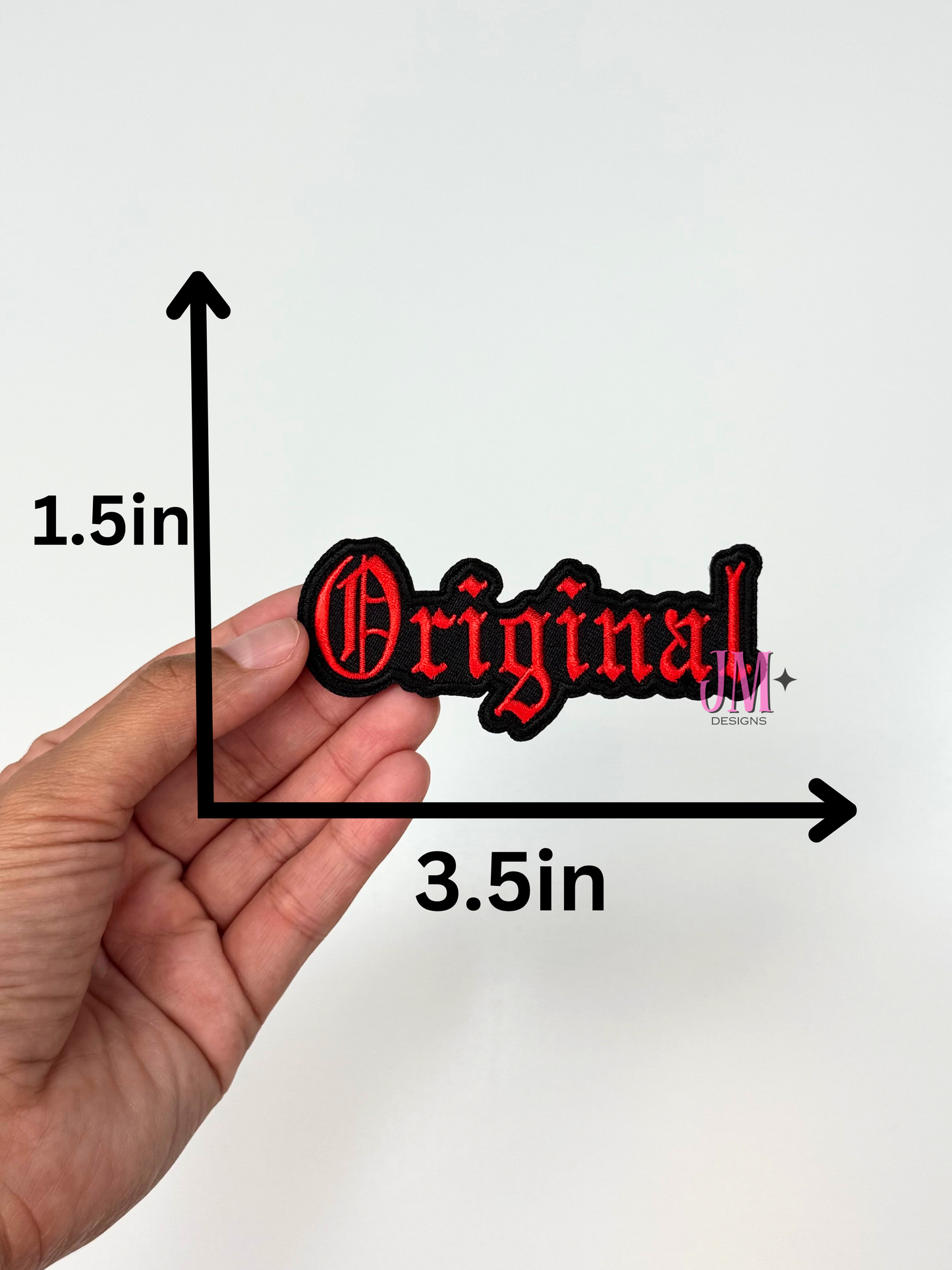 Original Red Iron On Patch