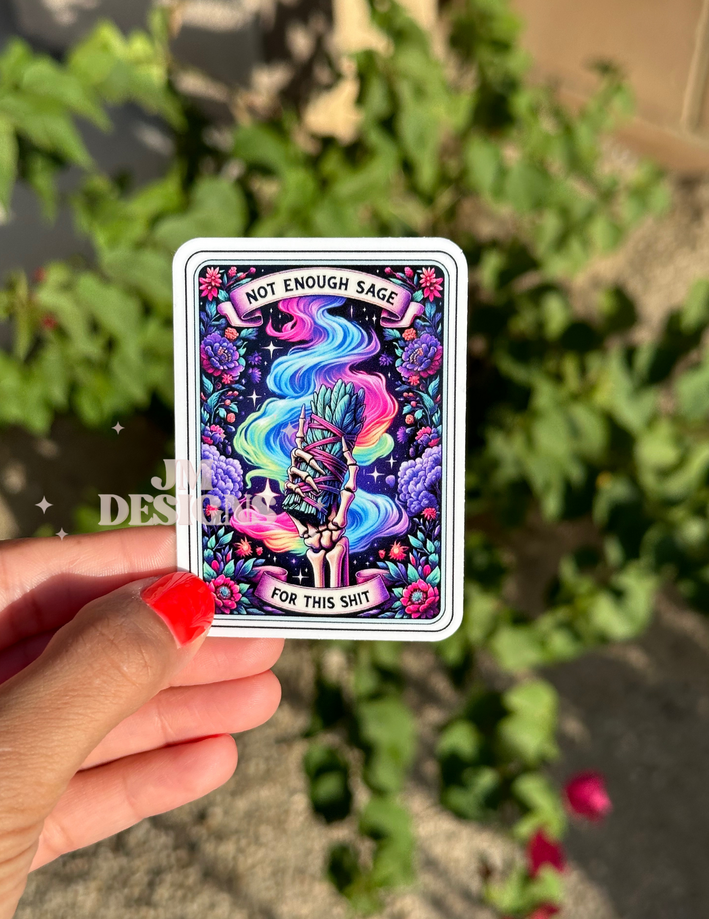 Not enough sage Tarot Card Sticker