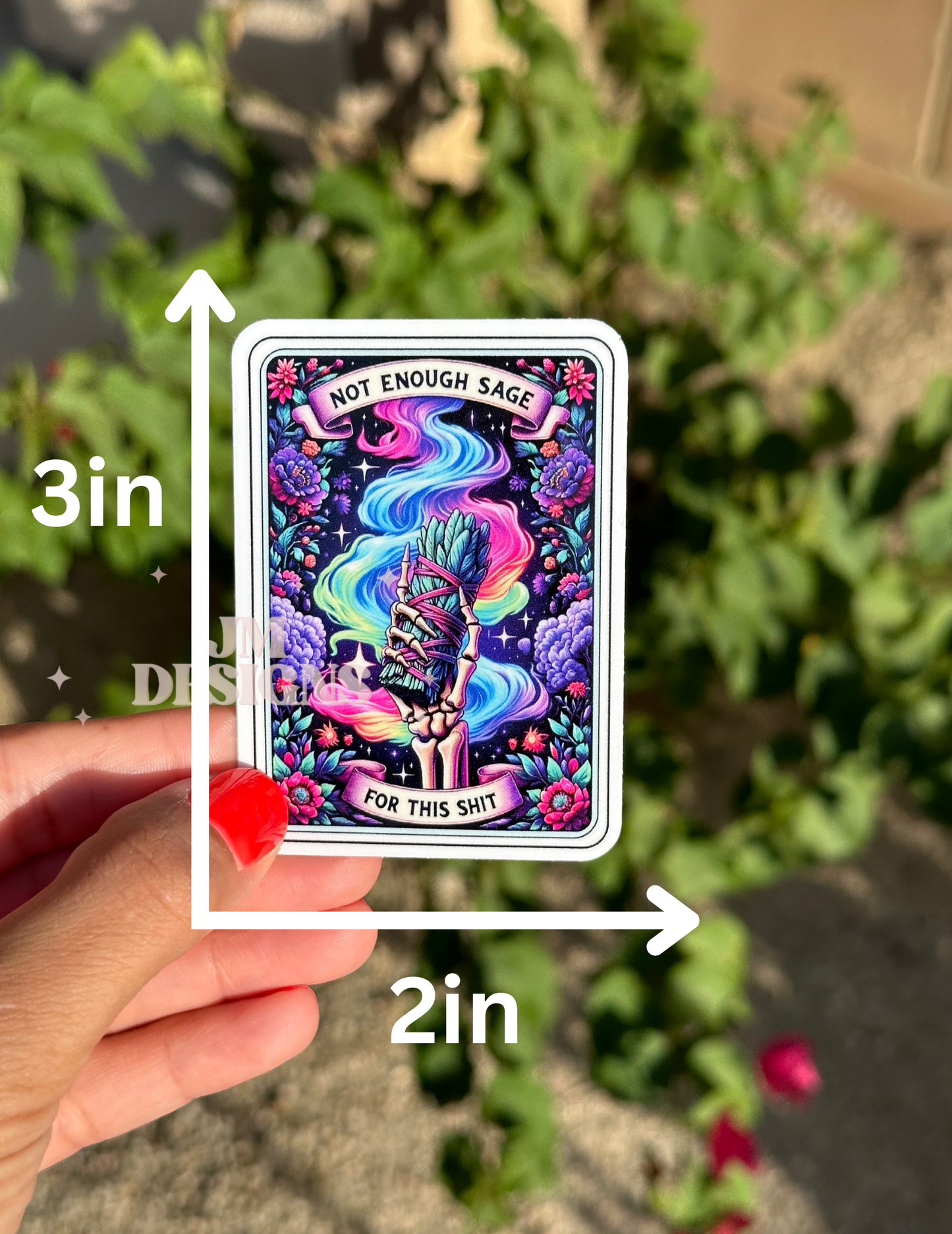 Not enough sage Tarot Card Sticker