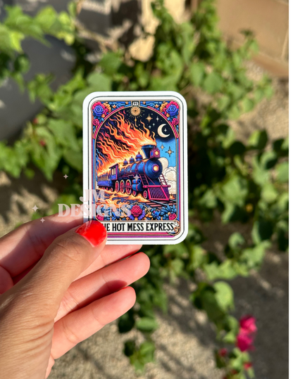 Hot Mess Express Tarot Card Sticker