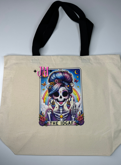 The IDGAF Tarot Card Tote Bag