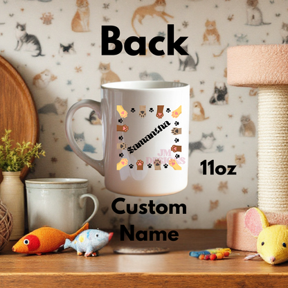 The Cat Lady Coffee Tarot Mug| Personalized Gift| valentines Day Gift Idea| Gifts For Her| Tarot Reading| Custom Mug