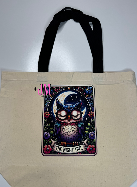 The Night Owl Tarot Card Tote Bag