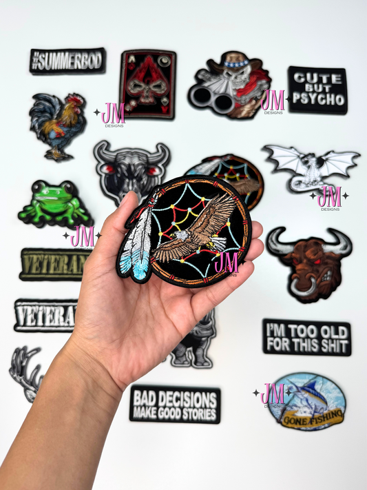 Eagle Dreamcatcher Iron On Patch