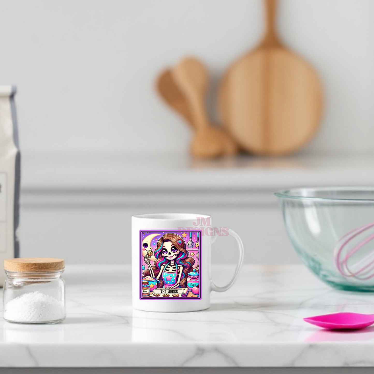 The Baker Coffee Tarot Mug| Personalized Gift| valentines Day Gift Idea| Gifts For Her| Tarot Reading| Custom Mug
