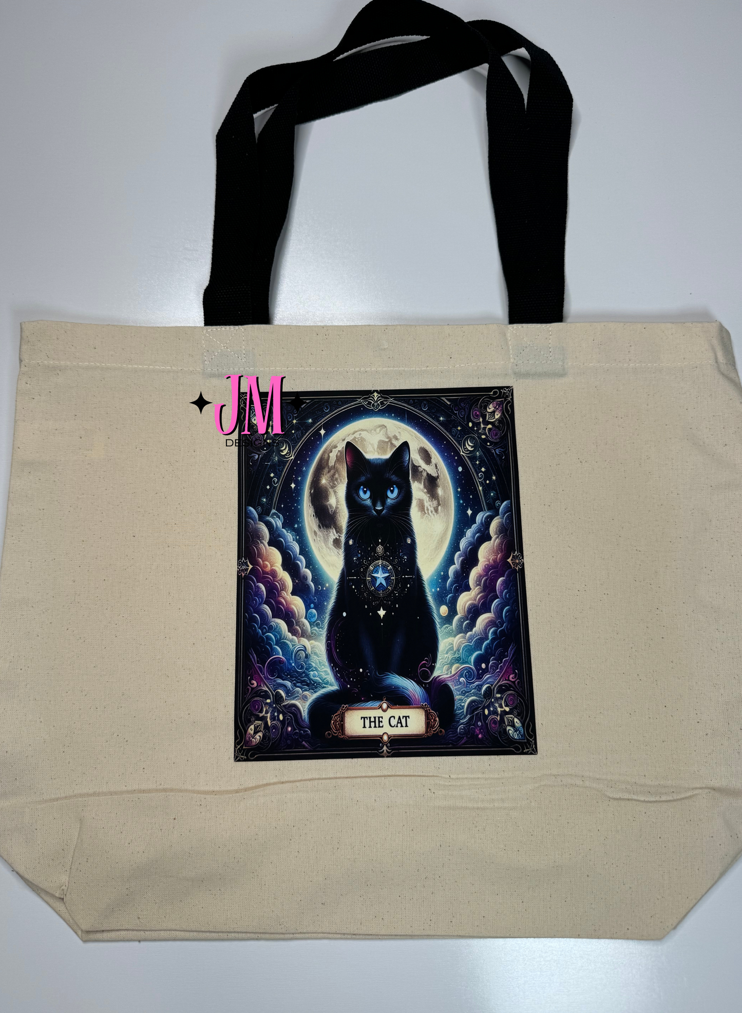 The Cat Tarot Card Tote Bag