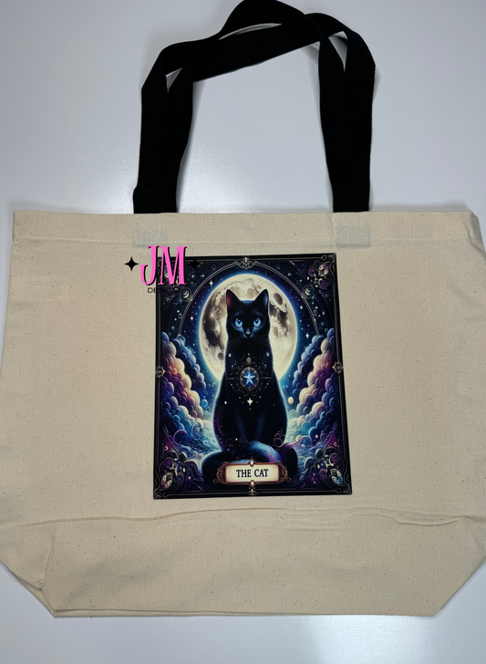 The Cat Tarot Card Tote Bag