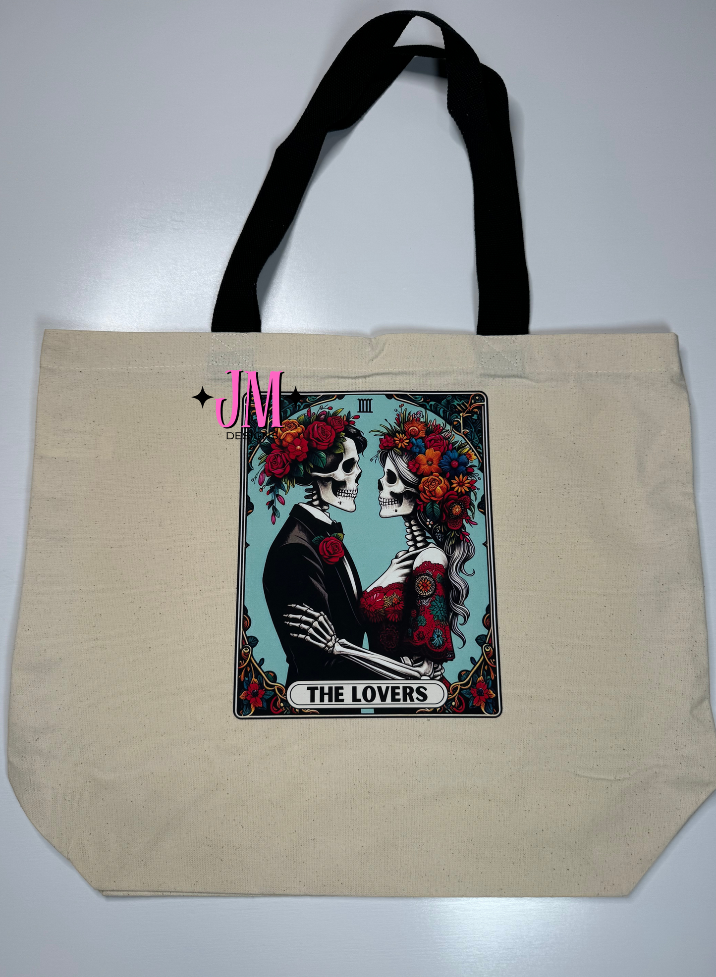 The Lovers Tarot Card Tote Bag