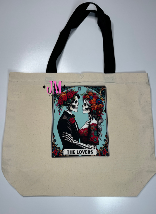 The Lovers Tarot Card Tote Bag