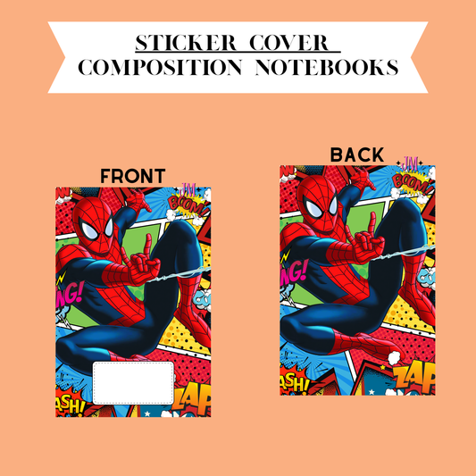 Sticker Composition Notebook Cover Front And Back