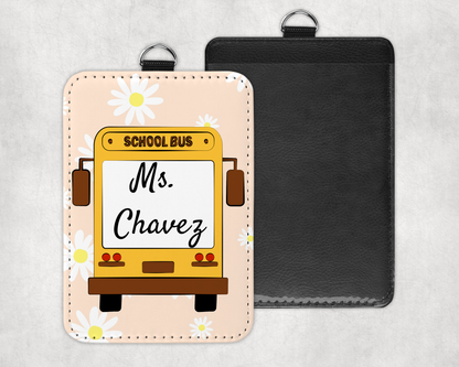 Custom Teacher ID Badge Holder,ID Badge Holder, Badge Holder, ID Holder