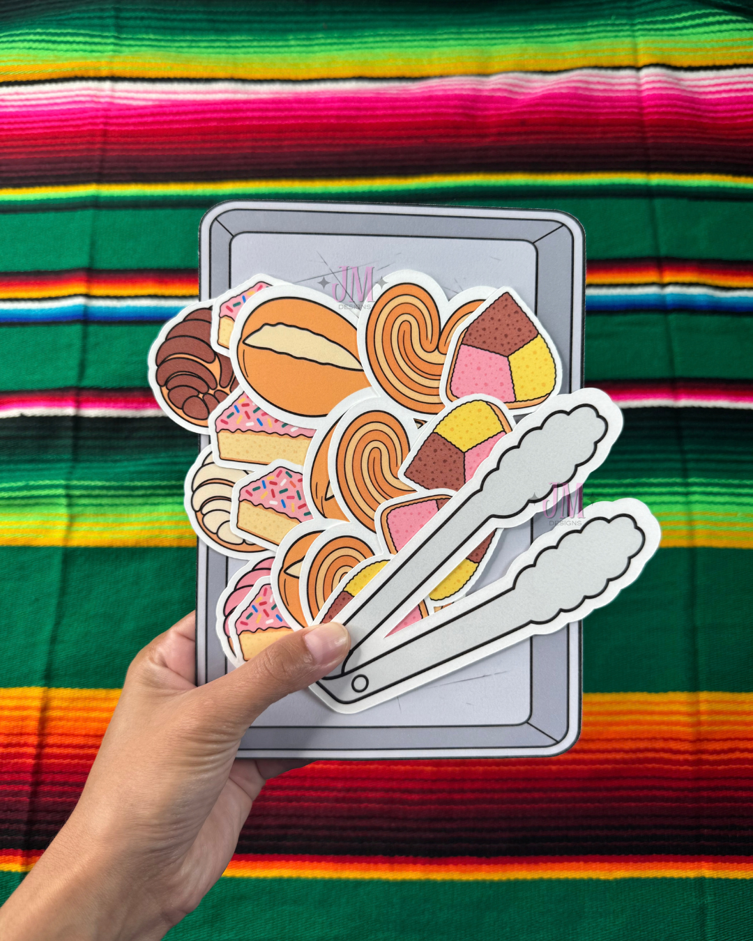 Panadería Bookmark Set | Double-Sided Pan Dulce Bookmarks with Cardstock Tray | Mexican Bakery Bookmarks | Book Lover Gift