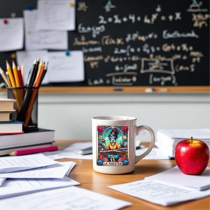 La Maestra Coffee Tarot Mug| Personalized Gift| valentines Day Gift Idea| Gifts For Her| Tarot Reading| Custom Mug