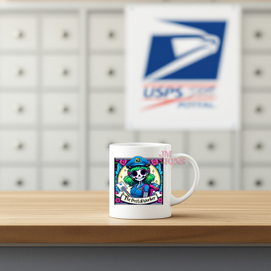 The Postal Worker Coffee Tarot Mug| Personalized Gift| valentines Day Gift Idea| Gifts For Her| Tarot Reading| Custom Mug