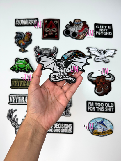 Dragon Reflective Iron On Patch