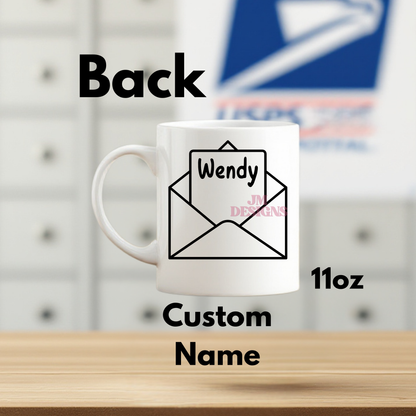 The Postal Worker Coffee Tarot Mug| Personalized Gift| valentines Day Gift Idea| Gifts For Her| Tarot Reading| Custom Mug