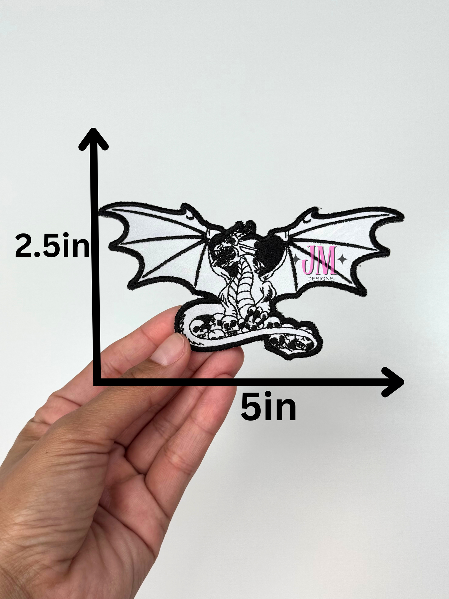 Dragon Reflective Iron On Patch