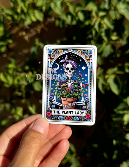 The Plant Lady Tarot Card Sticker