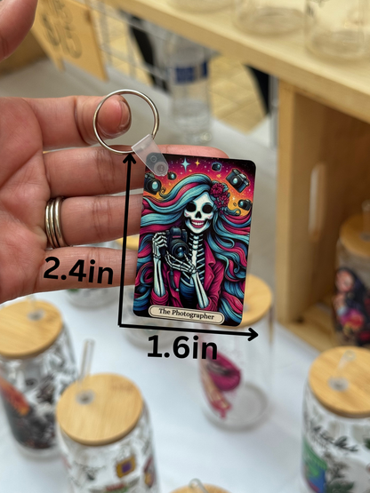 The Photographer Tarot Card Keychain