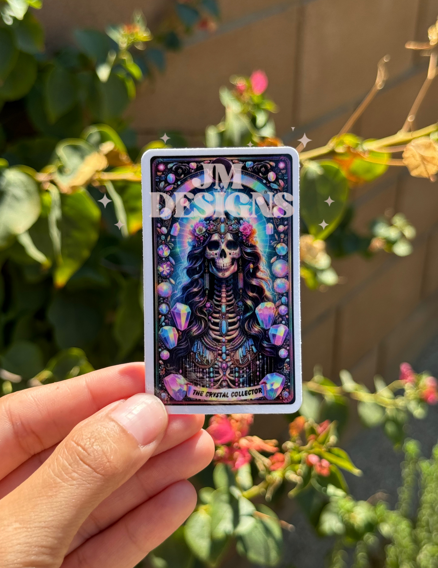 The Crystal Collector Tarot Card Sticker