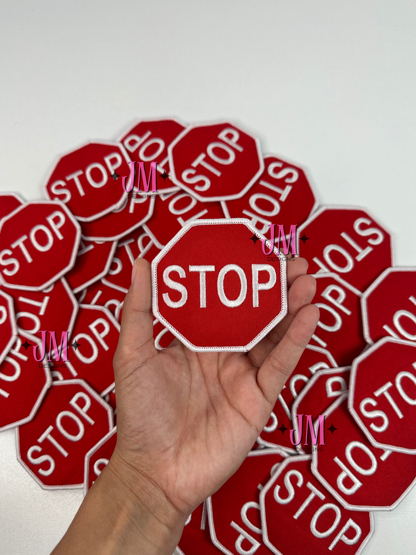 Stop Sign Iron On Patch