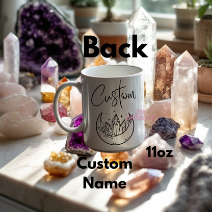 The Crystal Collector Coffee Tarot Mug| Personalized Gift| valentines Day Gift Idea| Gifts For Her| Tarot Reading| Custom Mug
