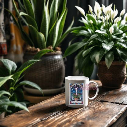 The Plant Lady Coffee Tarot Mug| Personalized Gift| valentines Day Gift Idea| Gifts For Her| Tarot Reading| Custom Mug