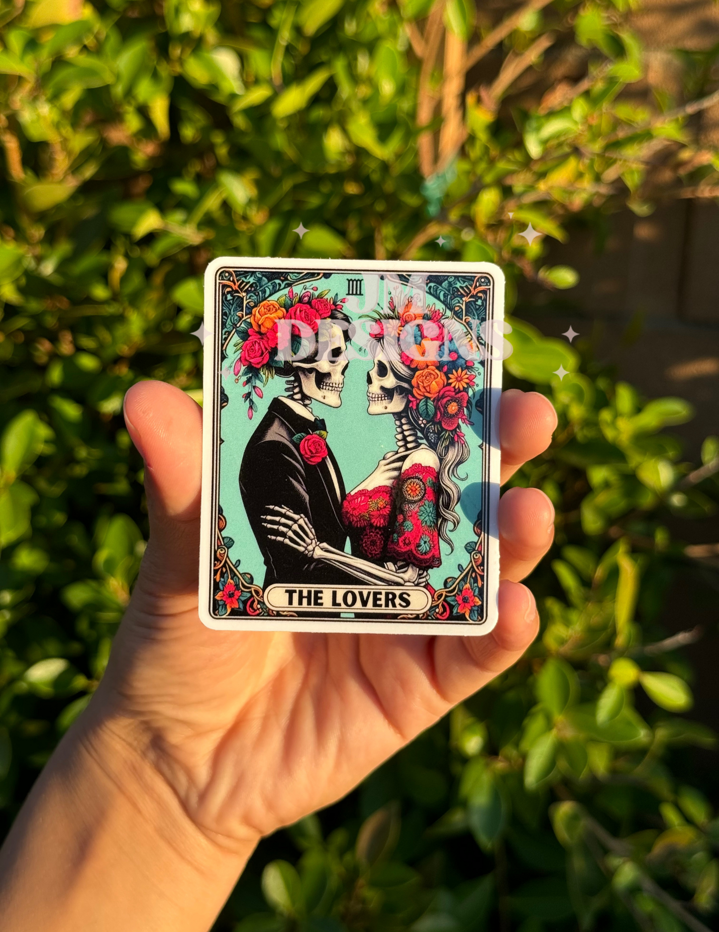 The Lovers Tarot Card Sticker