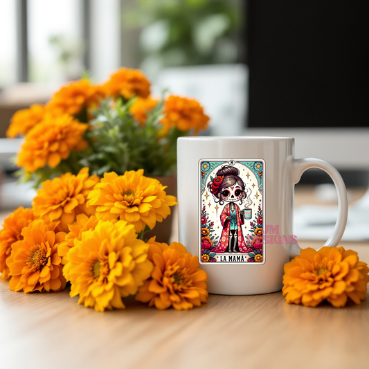 La Mama Coffee Tarot Mug| Personalized Gift| valentines Day Gift Idea| Gifts For Her| Tarot Reading| Custom Mug
