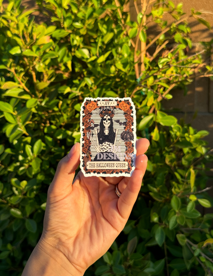 The Halloween Queen Tarot Card Sticker