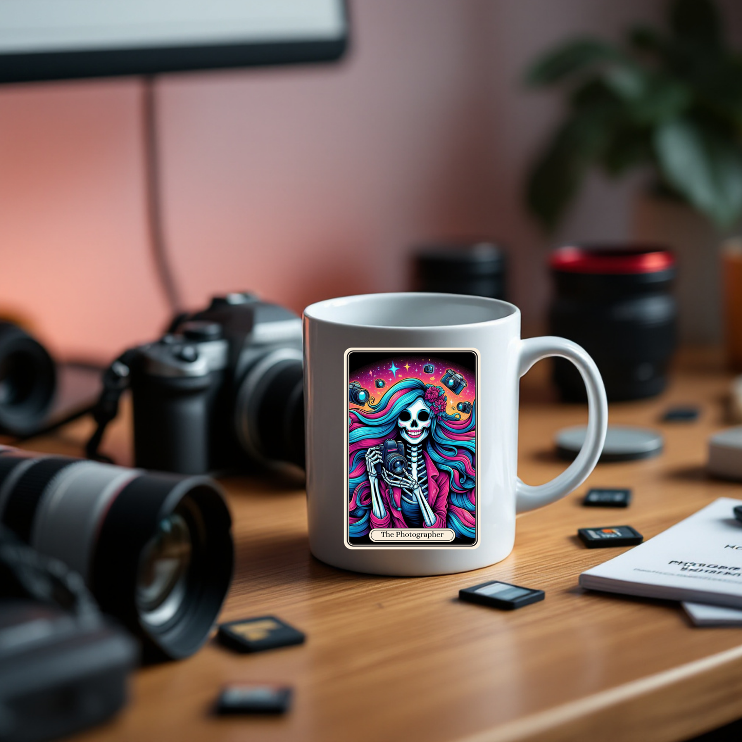 The Photographer Coffee Tarot Mug| Personalized Gift| valentines Day Gift Idea| Gifts For Her| Tarot Reading| Custom Mug