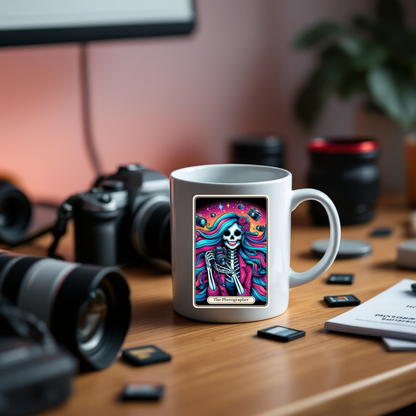 The Photographer Coffee Tarot Mug| Personalized Gift| valentines Day Gift Idea| Gifts For Her| Tarot Reading| Custom Mug