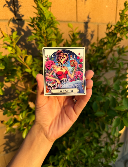 La Toxica Tarot Card Sticker