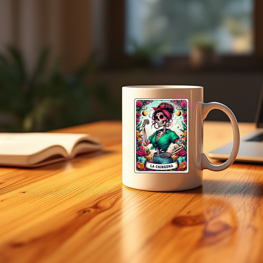 La Chingona Coffee Tarot Mug| Personalized Gift| valentines Day Gift Idea| Gifts For Her| Tarot Reading| Custom Mug