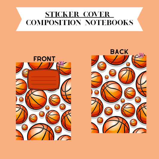 Sticker Composition Notebook Cover Front And Back