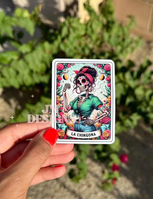La Chingona Tarot Card Sticker