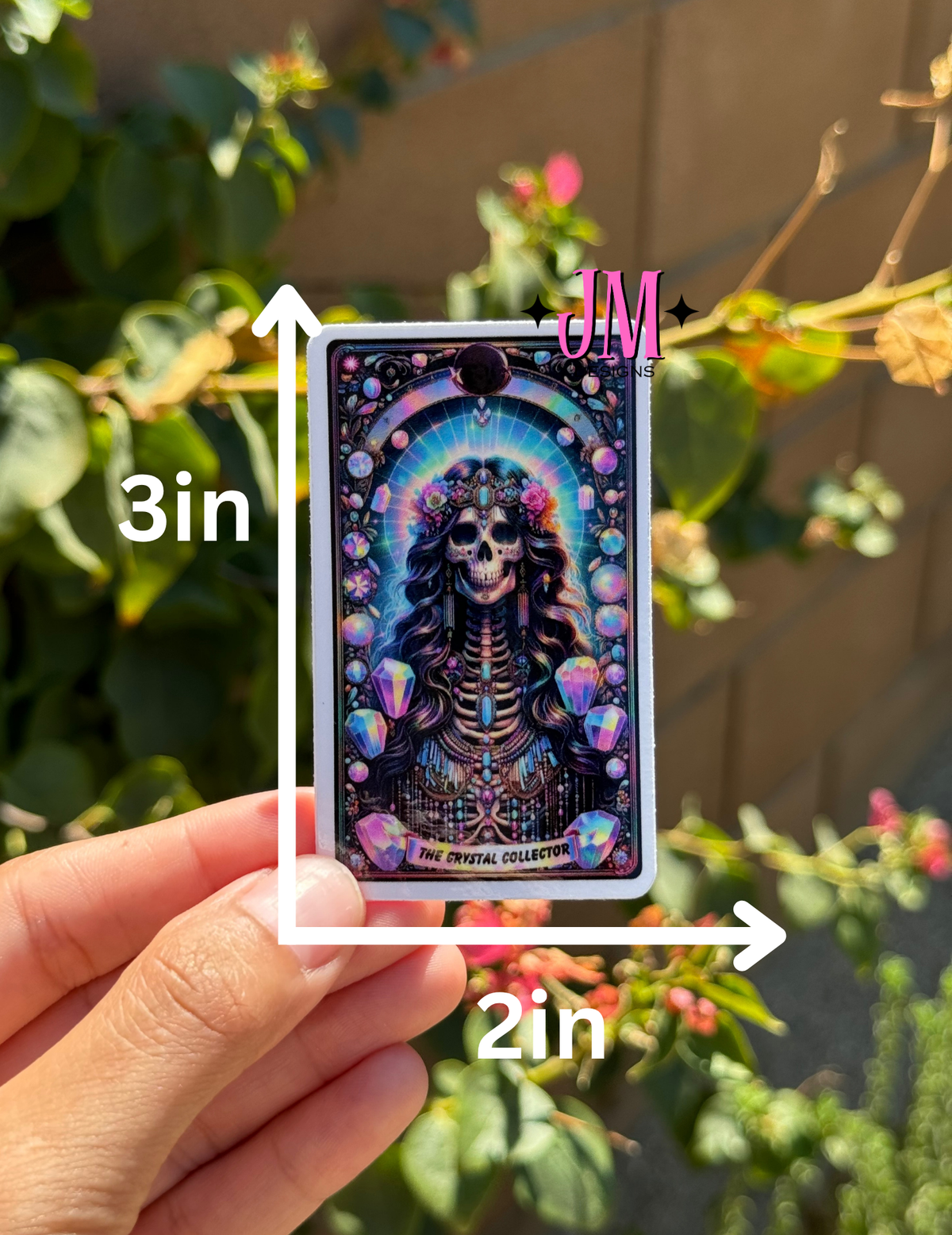 The Crystal Collector Tarot Card Sticker