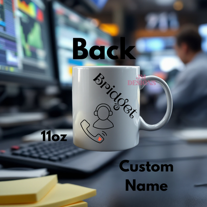 The 911 (Female) Dispatcher Coffee Mug| Personalized Gift| valentines Day Gift Idea| Gifts For Her| Tarot Reading| Custom Mug
