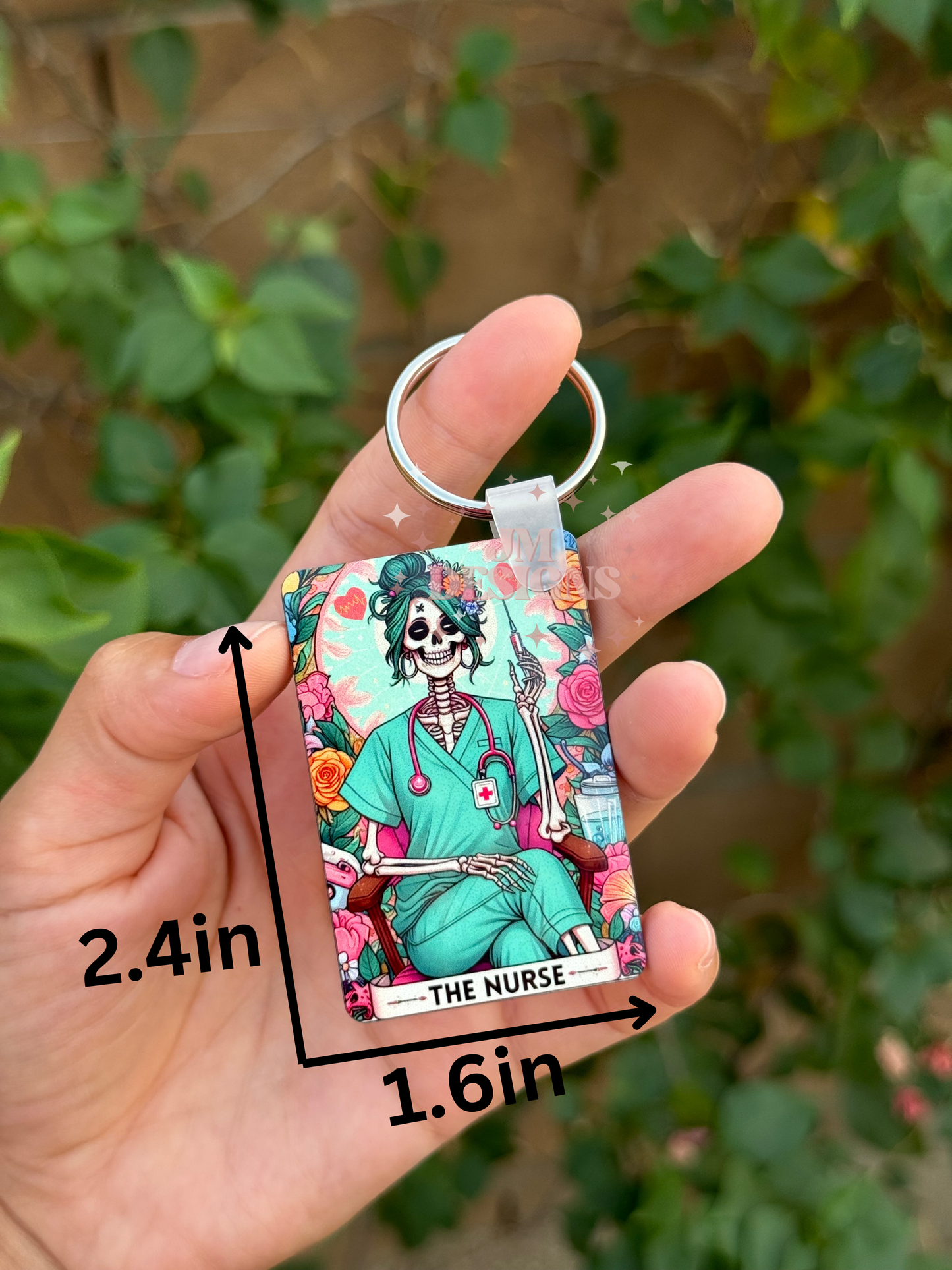 The Nurse Tarot Card Keychain