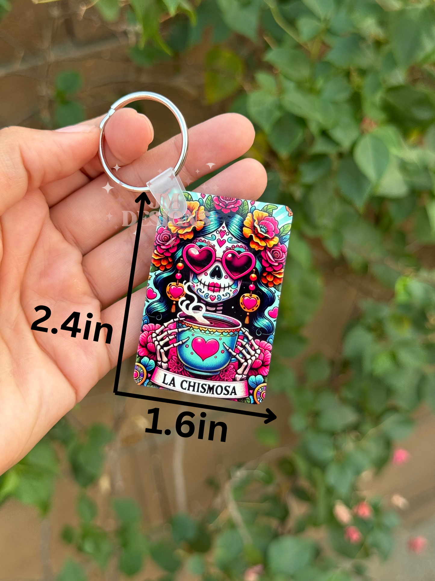 La Chismosa Tarot Card Keychain