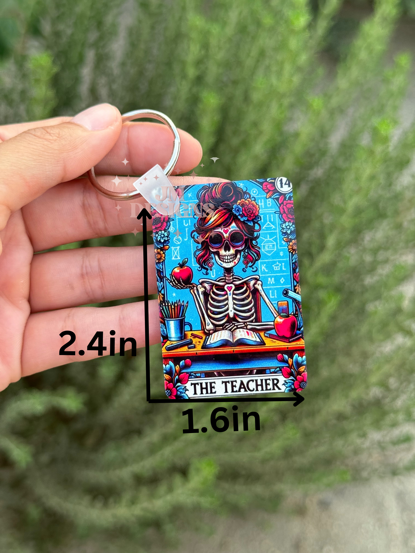 The Teacher Tarot Card Keychain