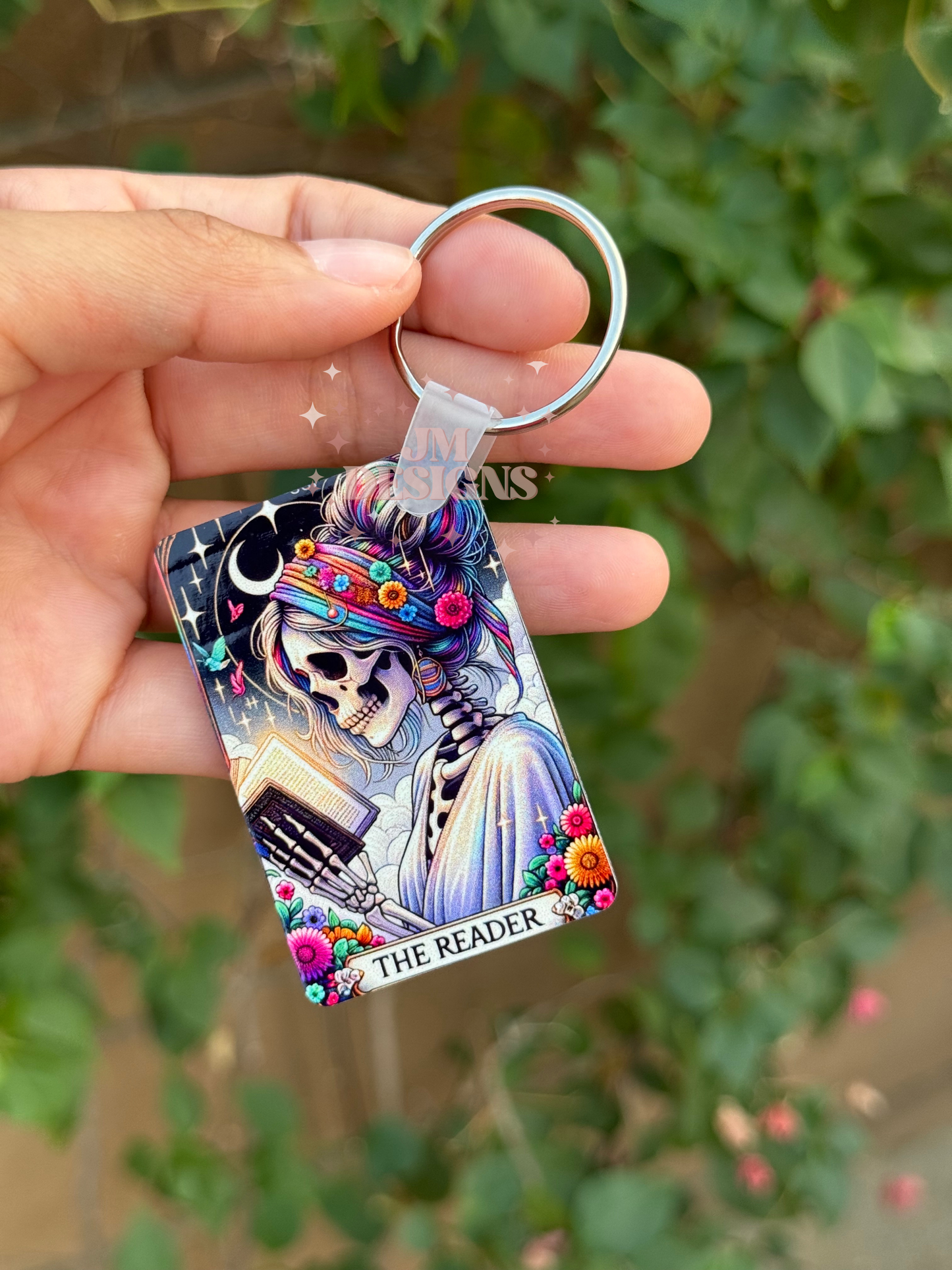 The Reader Tarot Card Keychain