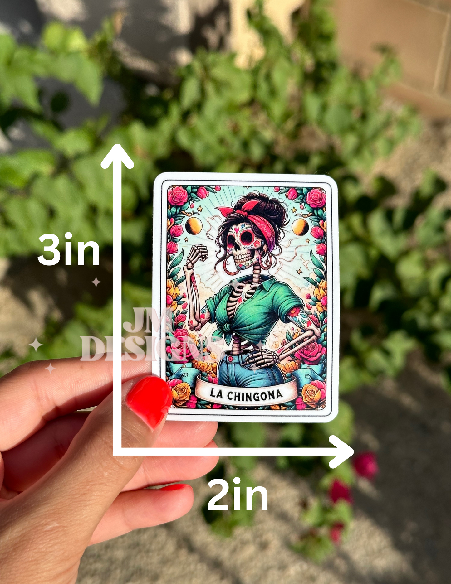 La Chingona Tarot Card Sticker