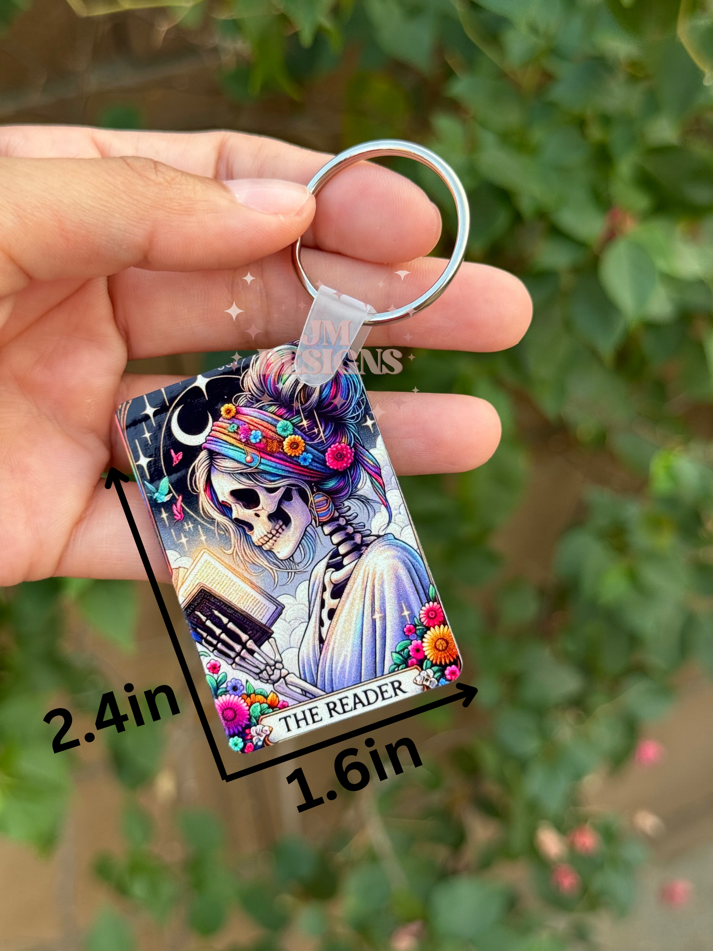 The Reader Tarot Card Keychain