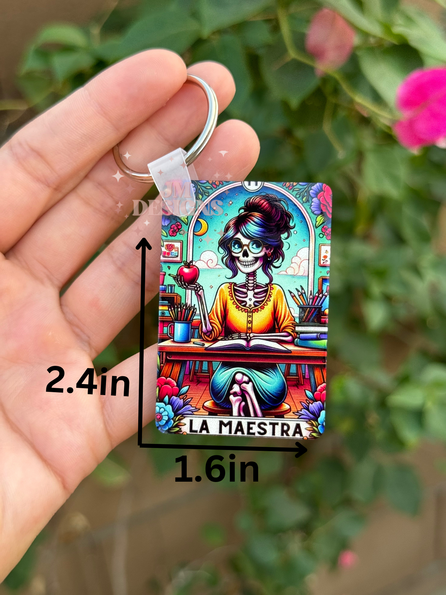 La Maestra Tarot Card Keychain
