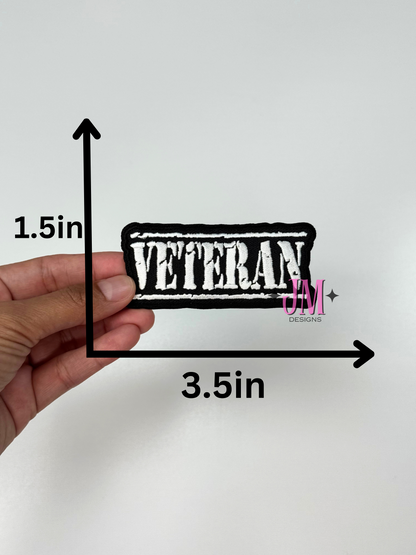 Veteran Iron On Patch