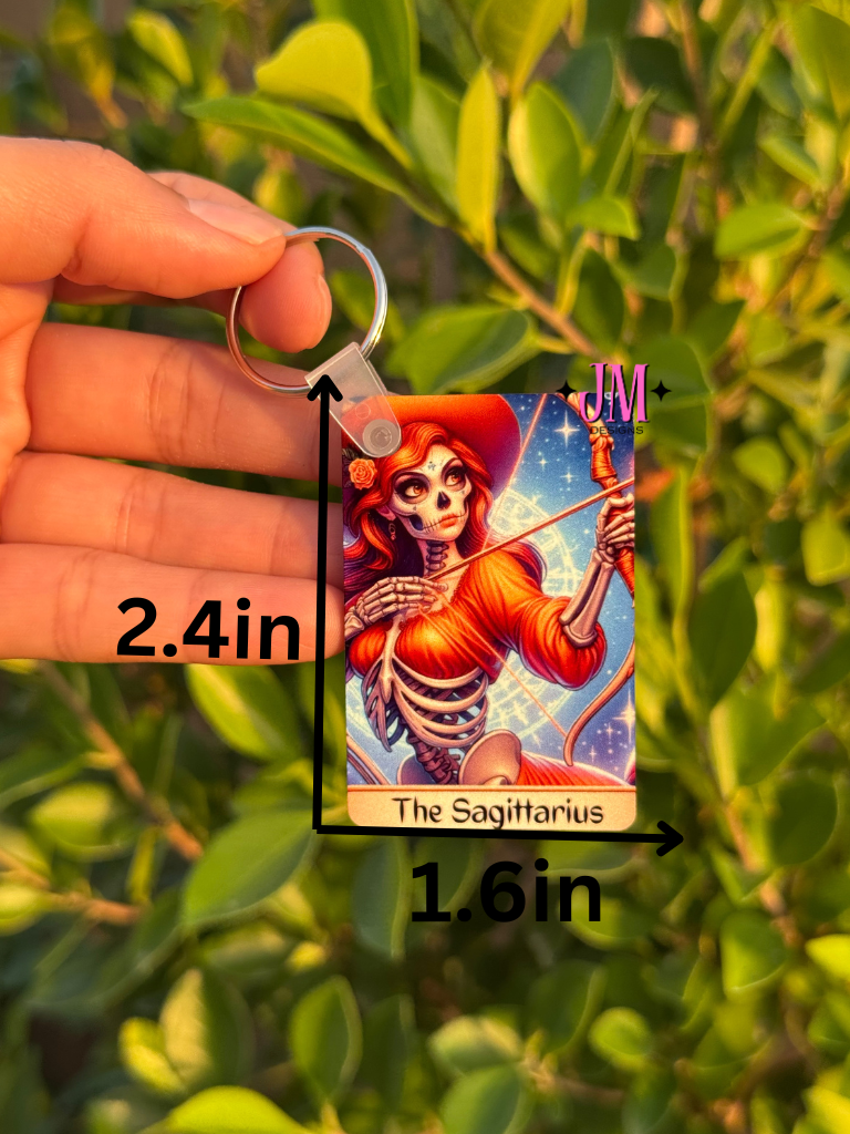 The Sagittarius Tarot Card Keychain