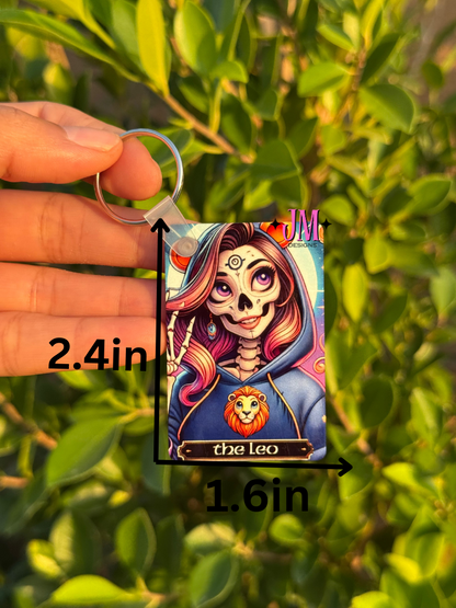 The Leo Tarot Card Keychain