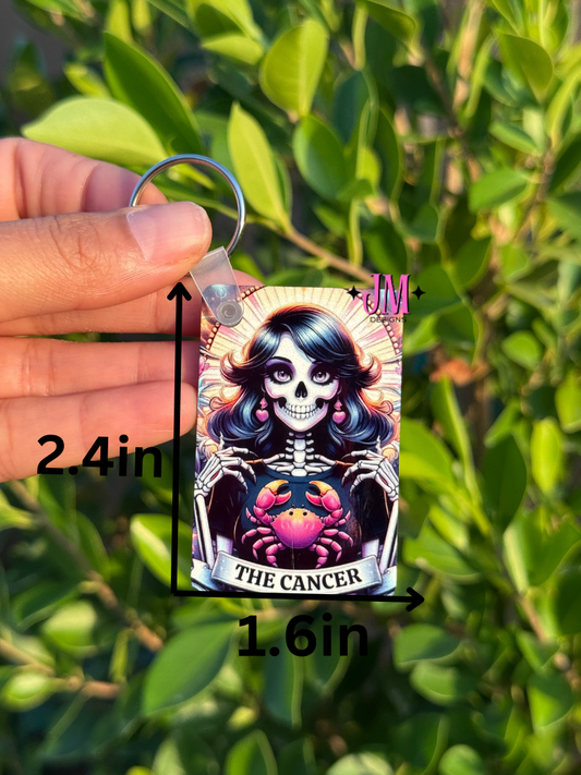 The Cancer Tarot Card Keychain