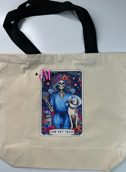 The Vet Tech Tarot Card Tote Bag